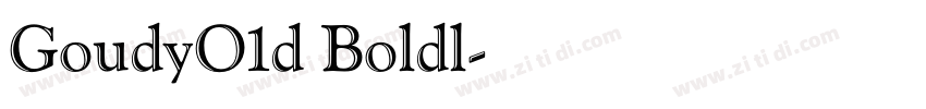GoudyO1d Boldl字体转换